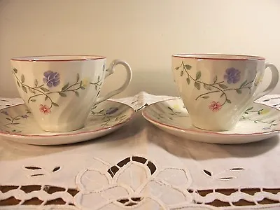 Buy JOHNSON BROS SUMMER CHINTZ SET OF 2 CUPS AND SAUCERS - Excellent Condition! • 23.97£