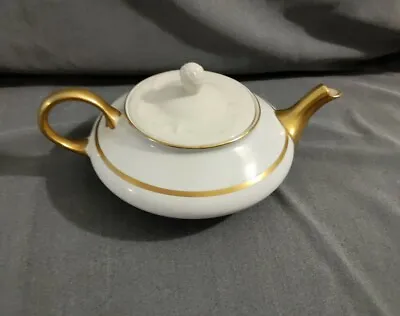 Buy Antique Pope Gosser Ivory With Gold Trim Teapot. Made In USA. San Francisco. • 20.16£