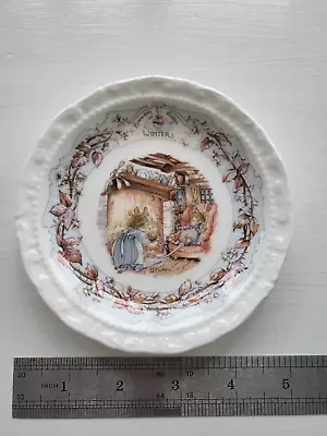 Buy Royal Doulton Brambly Hedge Winter Miniature Plate Coaster 12cm (2/2) • 8£