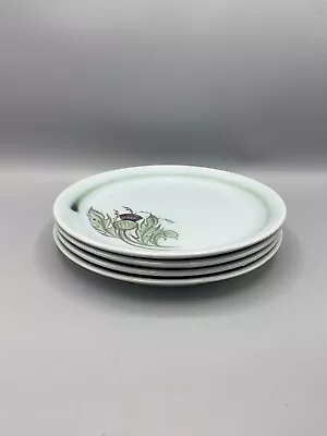 Buy Buchan Portobello Thistle Stoneware Set Of 4 Salad Plates 8” Thistleware 289-8 • 65.54£