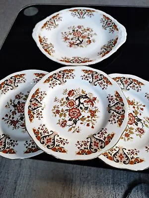 Buy Colclough Royale Bone China 10  Cake Plate & 3 X 8  Side Plate Good Used Condit • 8.50£