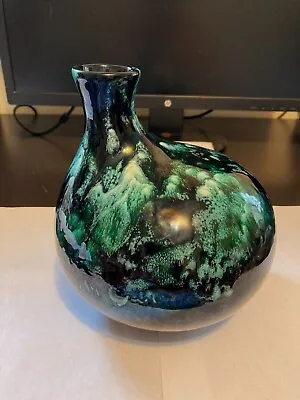 Buy Blakeney Stoke On Trent England Glazed Art Studio Pottery 7 1/4  Abstract Vase • 47.98£