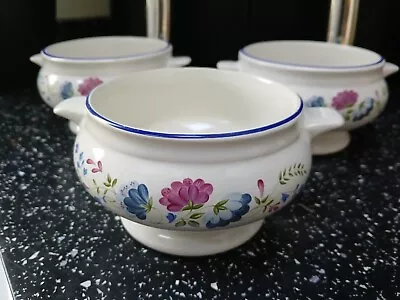 Buy Bhs Priory Footed Soup Bowls X 3 • 16.20£