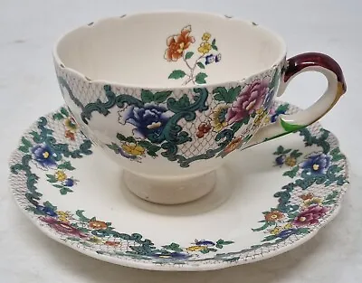 Buy Royal Cauldon Victoria Gold Trim Scalloped Cup And Saucer • 9.99£