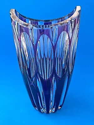 Buy Purple & Clear Crystal 20 Cm Tall Vase • 30£