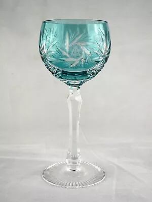 Buy Vintage Bohemia Bohemian Crystal Wine / Hock Glass - 19.4cms (7-5/8 ) Tall • 24.50£