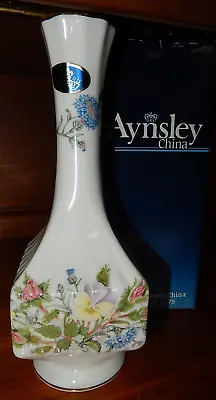 Buy Aynsley English Fine Bone China 'Wild Tudor' Bud/Single Stem Vase • 3.75£