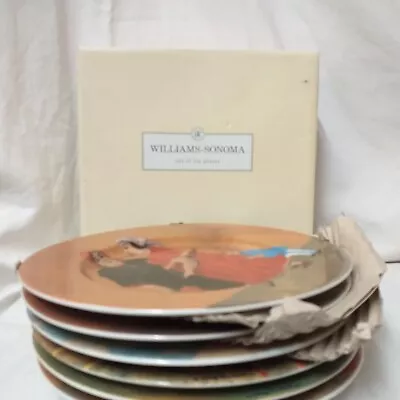 Buy Williams-Sonoma Guy Buffet - Tuscany - Set Of 6 Plates - Boxed - H04 • 19.99£