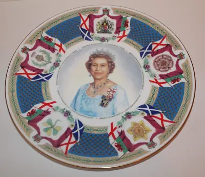 Buy Royal Worcester - Queen Elizabeth's 70th Birthday Commemorative Plate - Ltd Edt. • 11.99£