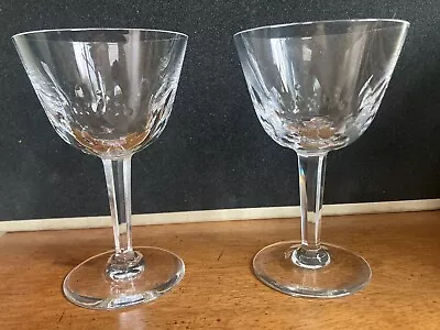 Buy Set Of 2 Orrefors Cut Clear Crystal Imperial Low Water Goblets Glasses Sweden • 28.42£