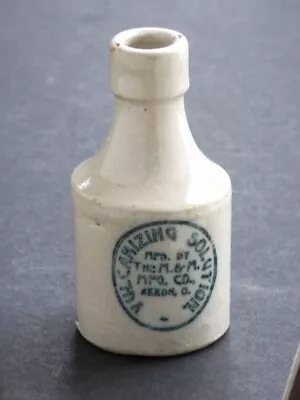 Buy Antique 1800's Vulcanizing Solution M&M Mfg Akron Ohio Stoneware Bottle • 23.97£