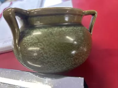 Buy Antique Squat Green Glazed Pottery Vase By C. H. Brannam Devon • 20£