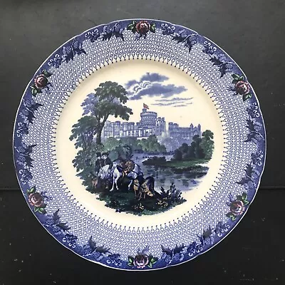 Buy Royal Cauldon Royal Castles WINDSOR CASTLE Blue Transfer 26cm Dinner Plate • 4.99£