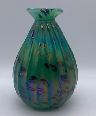 Buy John Ditchfield Glasform Iridescent Green/Blue Vase-Signed & Numbered Beautiful  • 145£