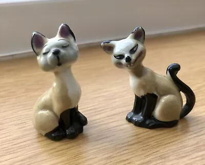 Buy Vintage Wade Whimsies Walt Disney Si And Am Cats From Lady & The Tramp • 8£