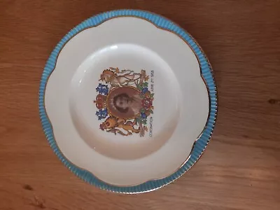 Buy  Clarice Cliff Art Deco  Coronation Design Side  Plate In Great Condition • 0.99£