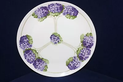 Buy Gorgeous ZS & Co Bavarian Porcelain Plate, Lilacs, Gold Trim, 8-1/2  • 17.52£