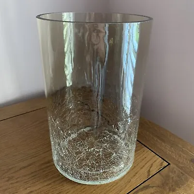 Buy Stockholms Glassbruck Karin Hammar Crackled Effect Glass Vase. Made In Sweden. • 19.99£