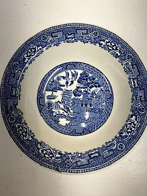 Buy Woods & Sons Blue White Antique 1917 Willow Woods Ware Ceramic Bowl Chinese • 22.09£