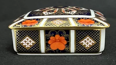 Buy Royal Crown Derby 'Box 1920 & Cover' Old Imari 1128 Pattern 1st Quality • 79.95£