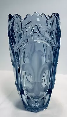 Buy Vintage JOSEF INWALD Glass Vase Iris Czech Ruffled Edge • 152.74£