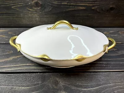 Buy Haviland Limoges France Silver Anniversary Covered Oval Serving Bowl With Lid • 74.83£