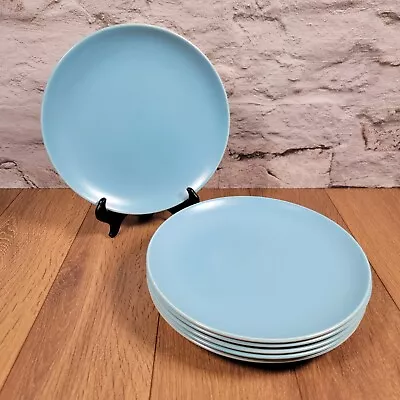 Buy 6 Poole Pottery Twintone Sky Blue & White, 23cm Plates • 24.99£