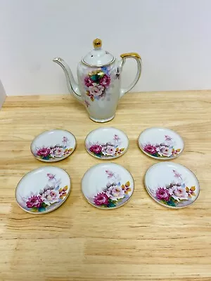 Buy RARE Vintage Genuine China Teapot And 6 Plates Made In JAPAN. • 34.02£