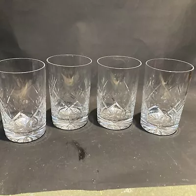 Buy Set Of 4 Cut Crystal Glasses • 10£