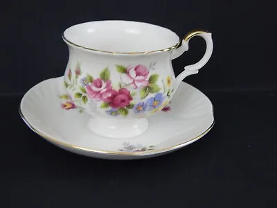 Buy Crown Staffordshire ~ Floral Pattern Cup & Saucer * Dainty * Fine Bone China • 9.44£