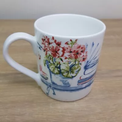 Buy Laura Ashley Mug Blue & White Flower Kitchen Chintz Cottagecore Floral Cup • 9.99£