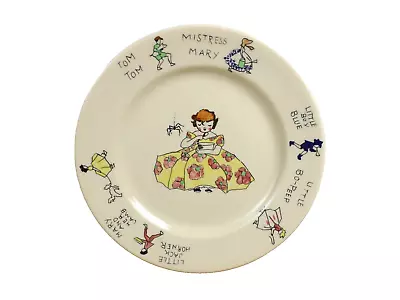 Buy Syracuse China Adobe Ware Nursery Rhymes Child's Plate   ( • 12.48£