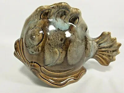 Buy Elwill Canadian Pottery Fish Art Pottery London Signed Drip Glaze 1953-84 London • 29.87£