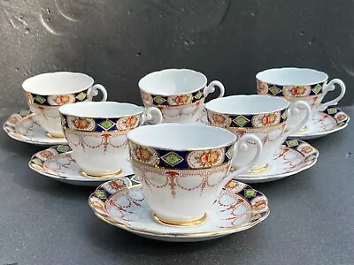 Buy Vintage Set Of 6 Tea Cups And Saucers Royal Standard  Fine Bone China Teaset • 29.99£