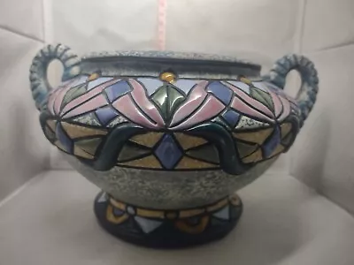 Buy Vintage Amphora Czechoslovakia Pottery Vase Planter • 38£