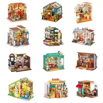 Buy Rolife Rokr DIY 3D Wooden Miniature 1:24 Dollhouse Xmas Halloween Gift Groups • 159.99£