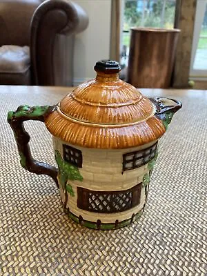 Buy Vintage Beswick Ware Hand Painted Thatched Cottage Tea Pot Made In England • 5£