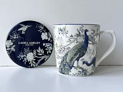 Buy Laura Ashley 70th Years Anniversary Peacock Design Ceramic China Mug & Coaster • 18£