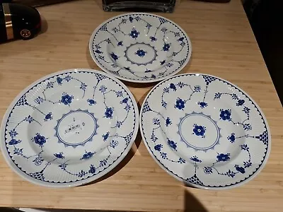 Buy Masons/ Denmark Blue 9  Plates X 3 VGC • 24.99£