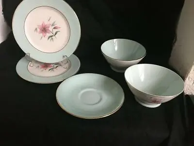 Buy Royal Albert Elfin Vintage 1950s Bone China Bowls Saucer Side Plate Floral • 15£