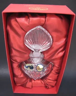 Buy Bohemia Glass Czechoslovakia Perfume With Stopper Bottle. NEW IN BOX -  24% PBO • 9.48£