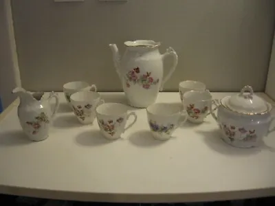 Buy 10 Piece Tea Set Columbia China 6 Cups Teapot, Creamer & Sugar VGC  • 19.20£