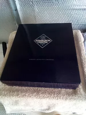 Buy Edinburgh Crystal 6 Hiball Tumblers 1990s Unused Boxed Good Condition Box Tatty • 45£