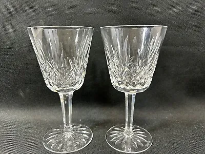 Buy Waterford Crystal Lismore~(Lot Of 2)~Claret Wine~6 Oz.~5.78  X 3.0 ~Perfect • 28.94£