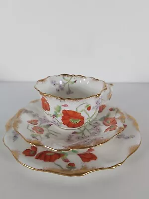 Buy Antique Hammersley & Co Tea Cup, Saucer And Plate • 75£