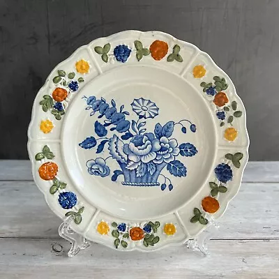 Buy RARE 19th Century Childs Plate Pratt Floral Basket Staffordshire Pearlware • 225£