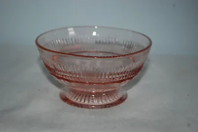 Buy Pink Anniversary Sherbet Bowl Depression Glass Mint • 11.51£