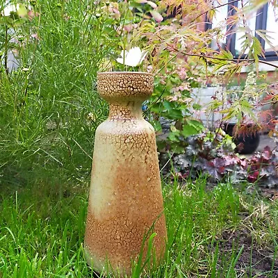 Buy 1960s, Vintage Dutch Vase. RAM Factory, Arnhem. By Ru De Boer. Crackle Glaze. • 35£
