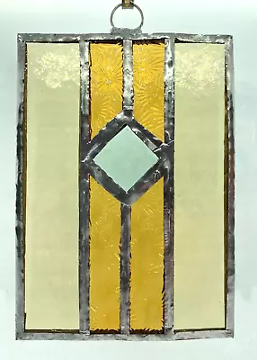 Buy F110 Stained Glass Suncatcher Hanging Panel 15cm Rustic Diamond • 17£