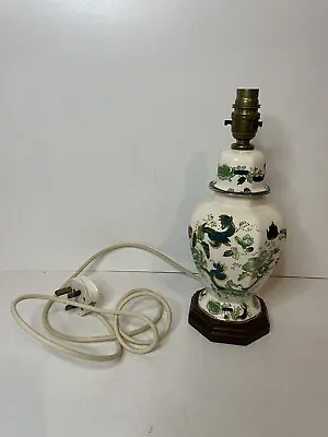 Buy Vintage Mason's England Ironstone Green Chartreuse Tokyo Lamp 13” High Ceramic • 44.95£